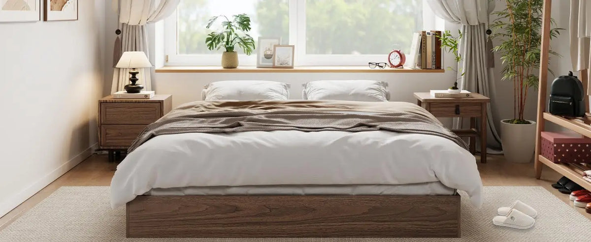Wood Platform Bed Frame detail 1