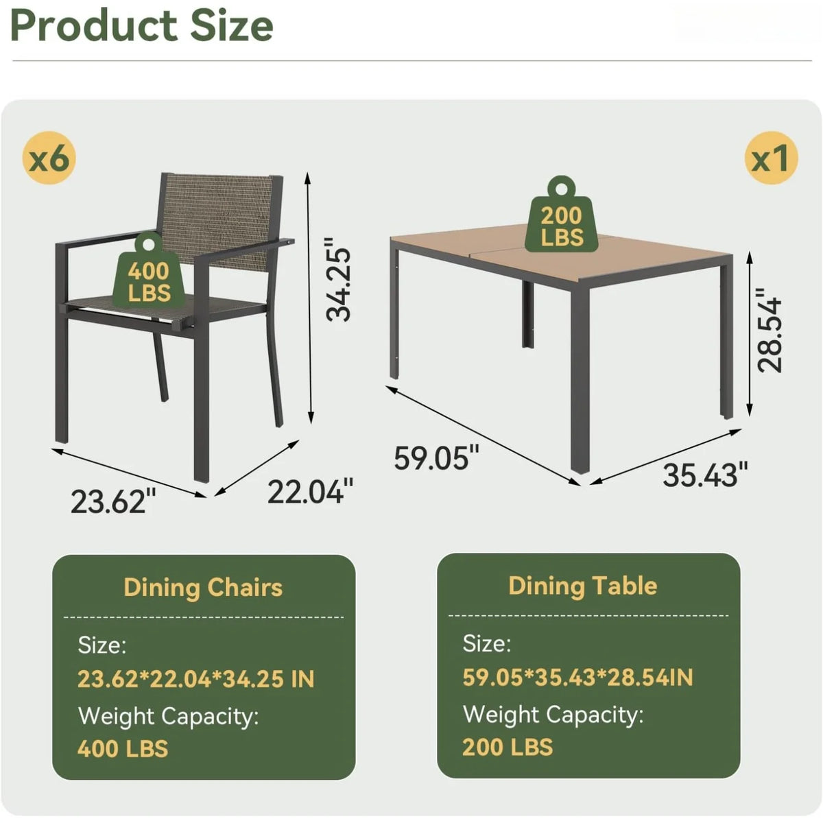 Metal Patio Dining Set