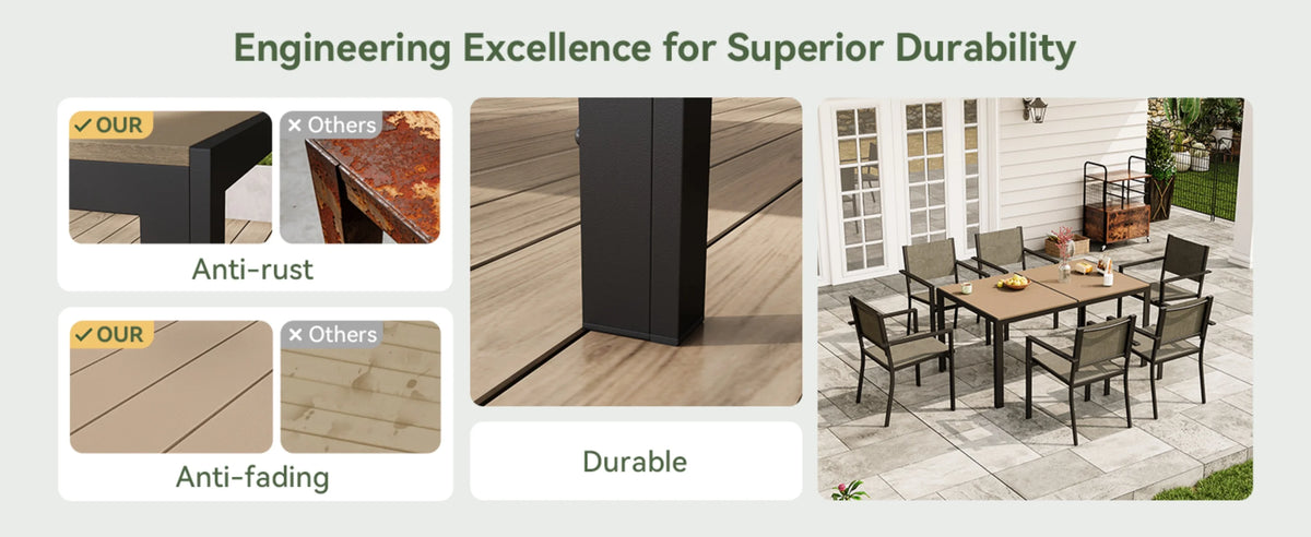 Metal Patio Dining Set detail 3