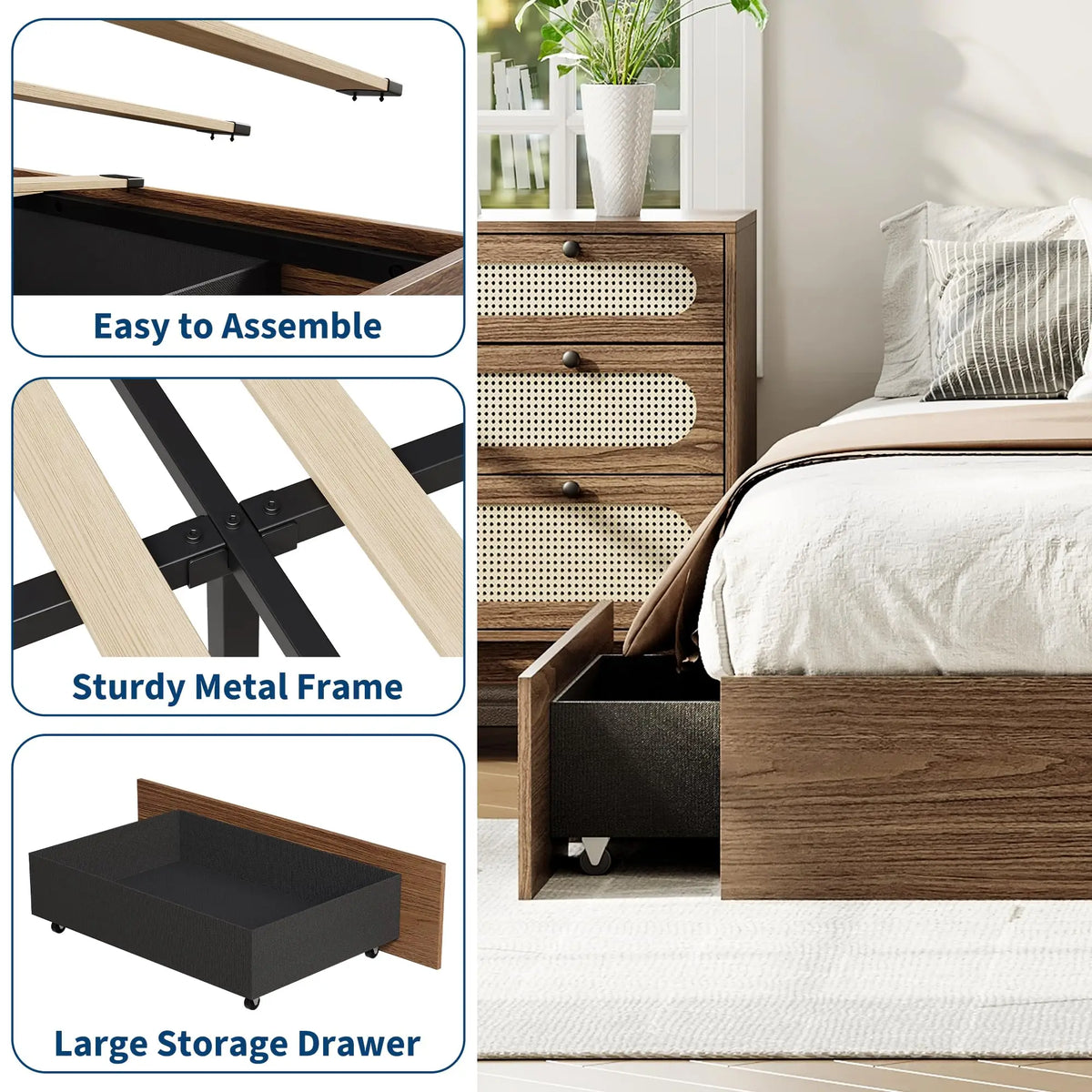 Full Storage Platform Bed