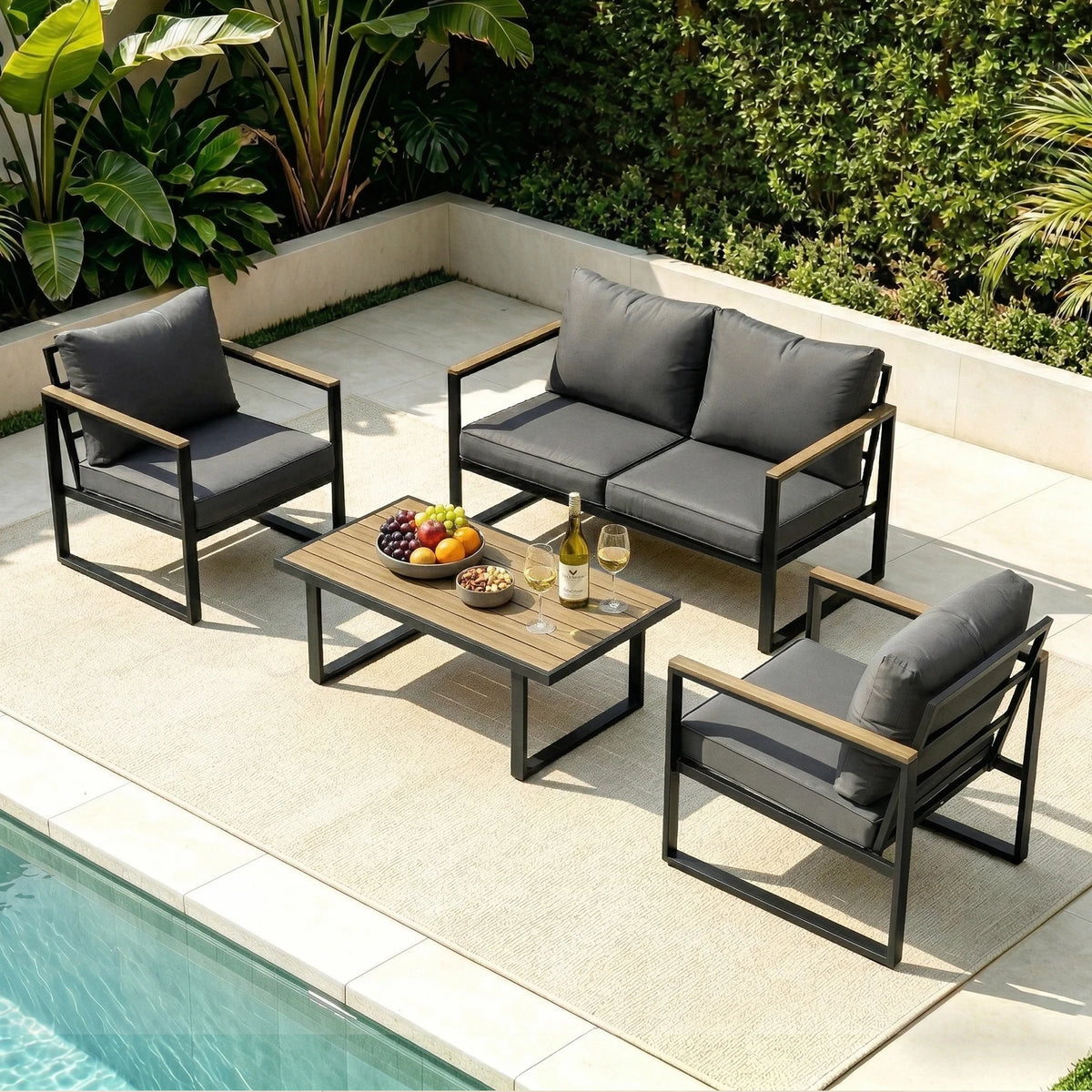 Textilene Patio Conversation Set detail 2