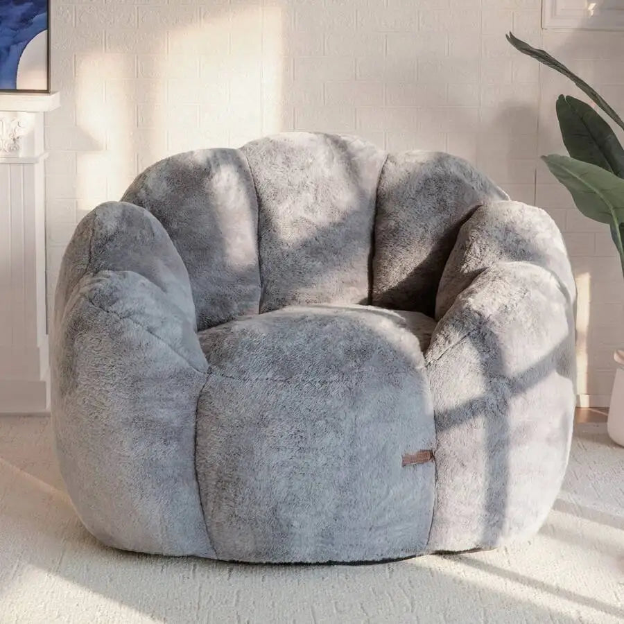 Faux Fur Bean Bag Chair