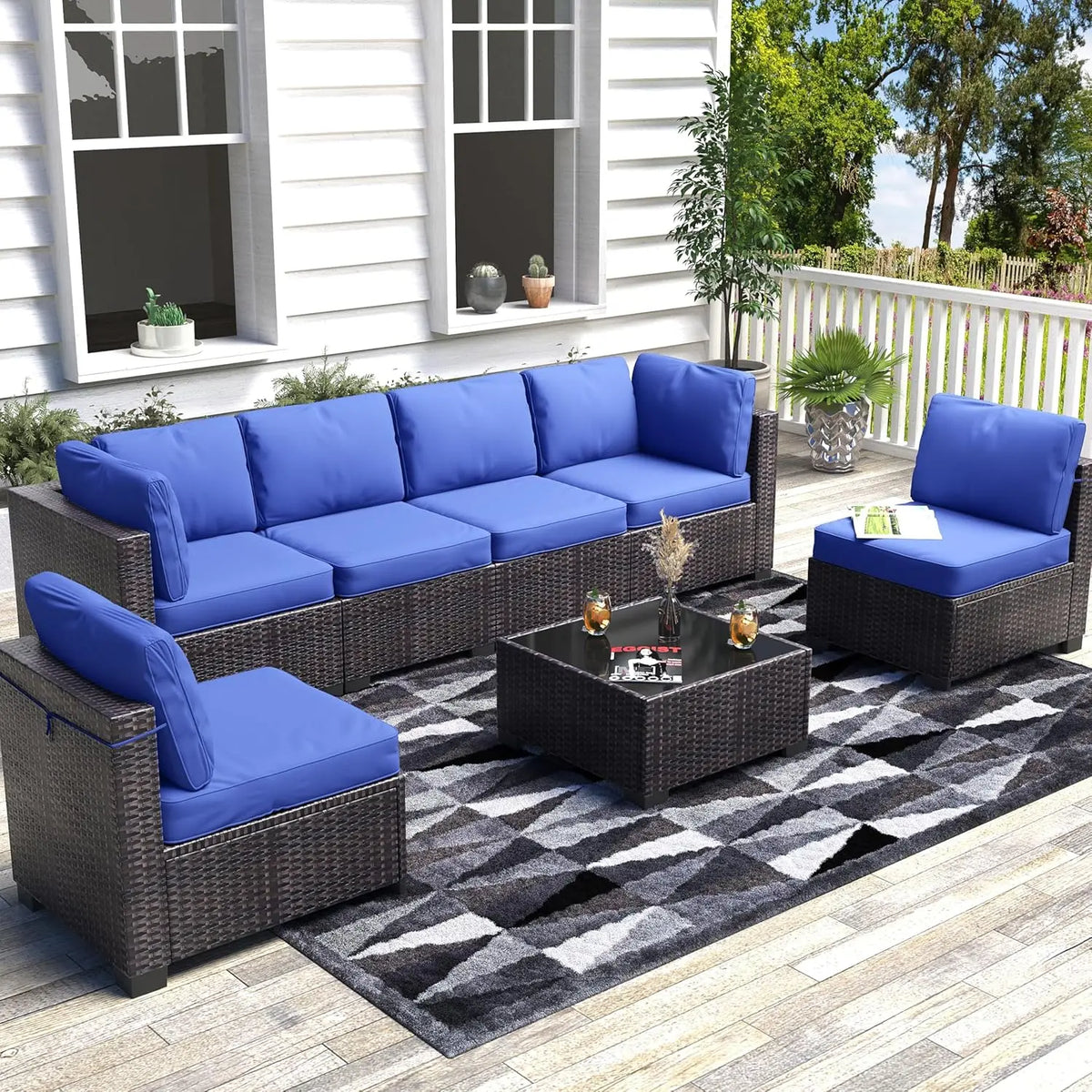 PE Rattan Patio Sectional