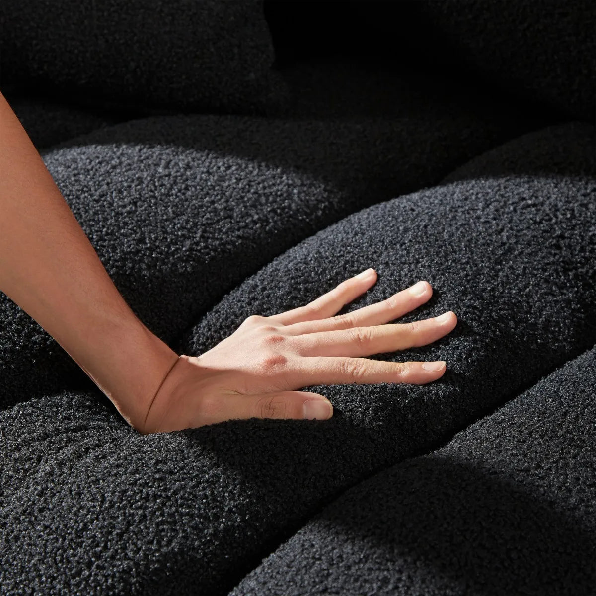 Bouclé Three-Seat Modular Sofa detail 4