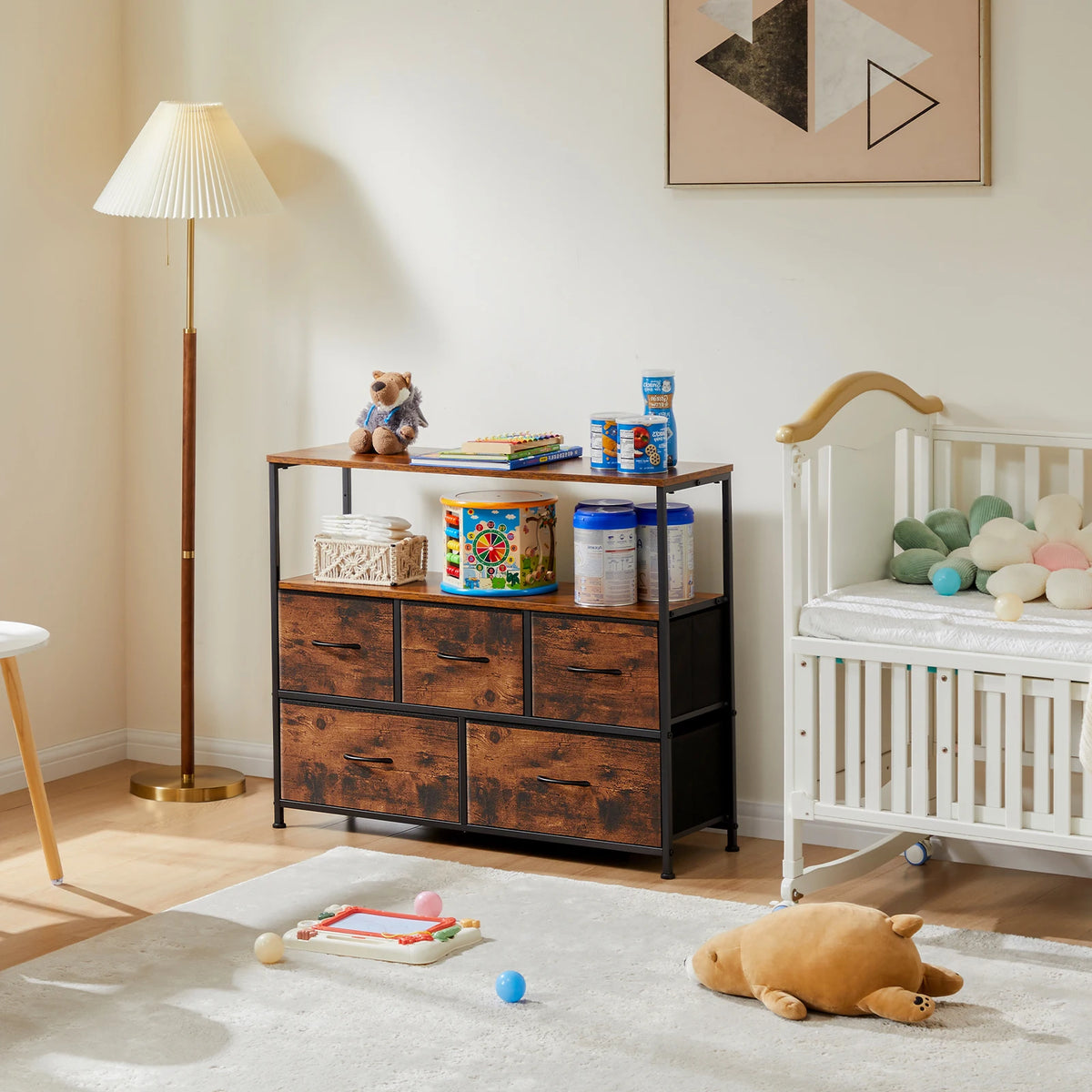 Five-Drawer Media Console
