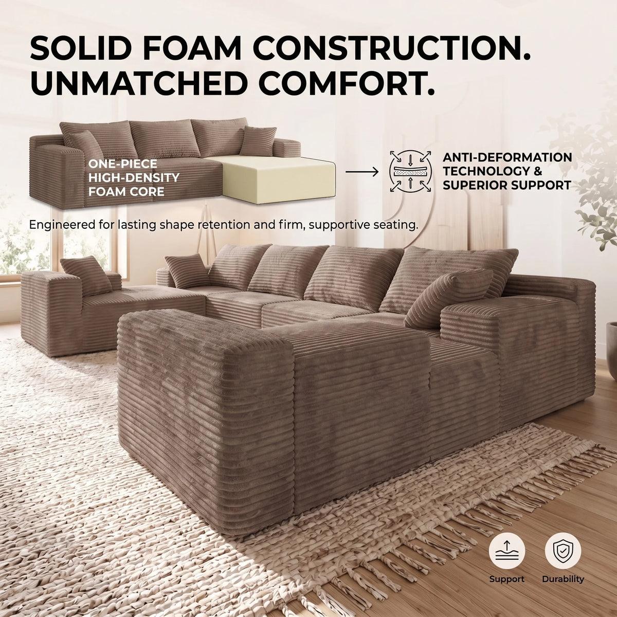 Oversized Corduroy U-Sectional detail 6