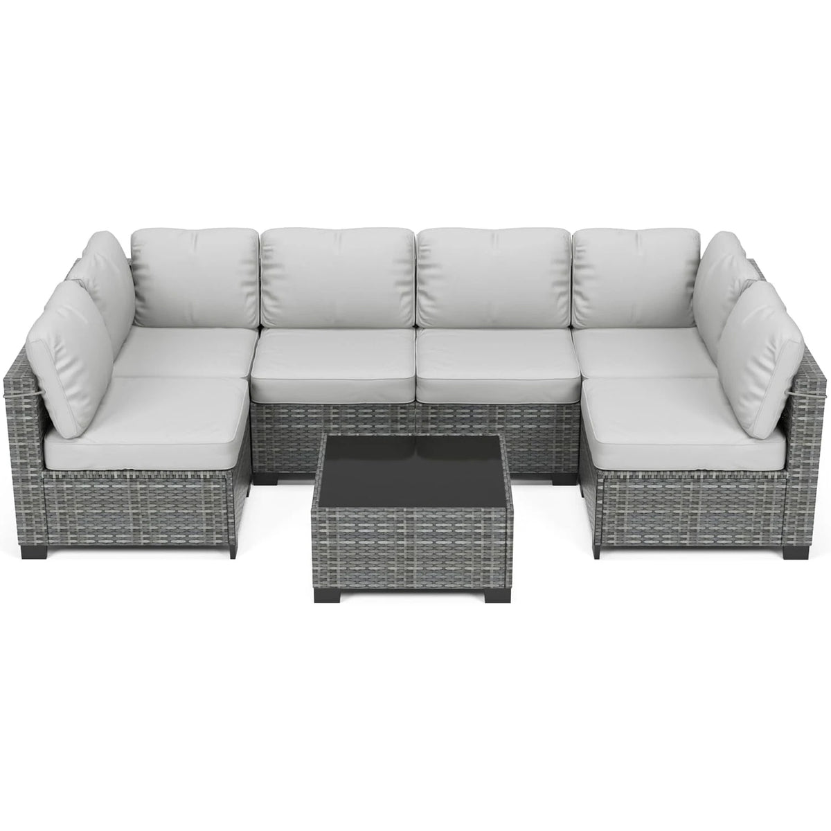 PE Rattan Patio Sectional detail 15