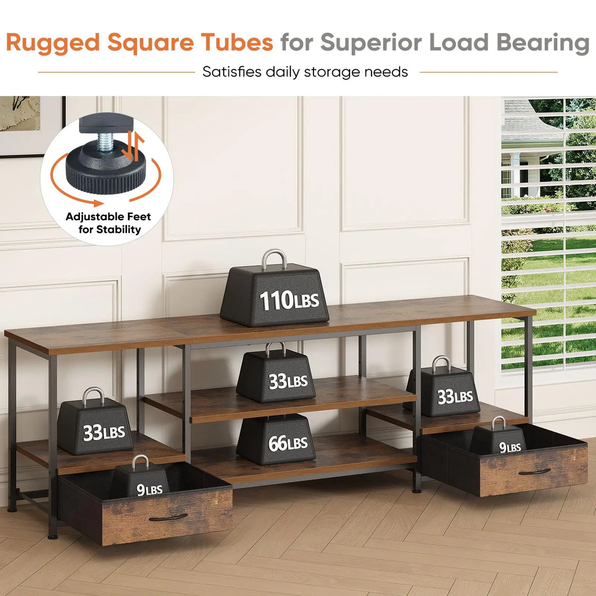 Open-Shelf Media Console