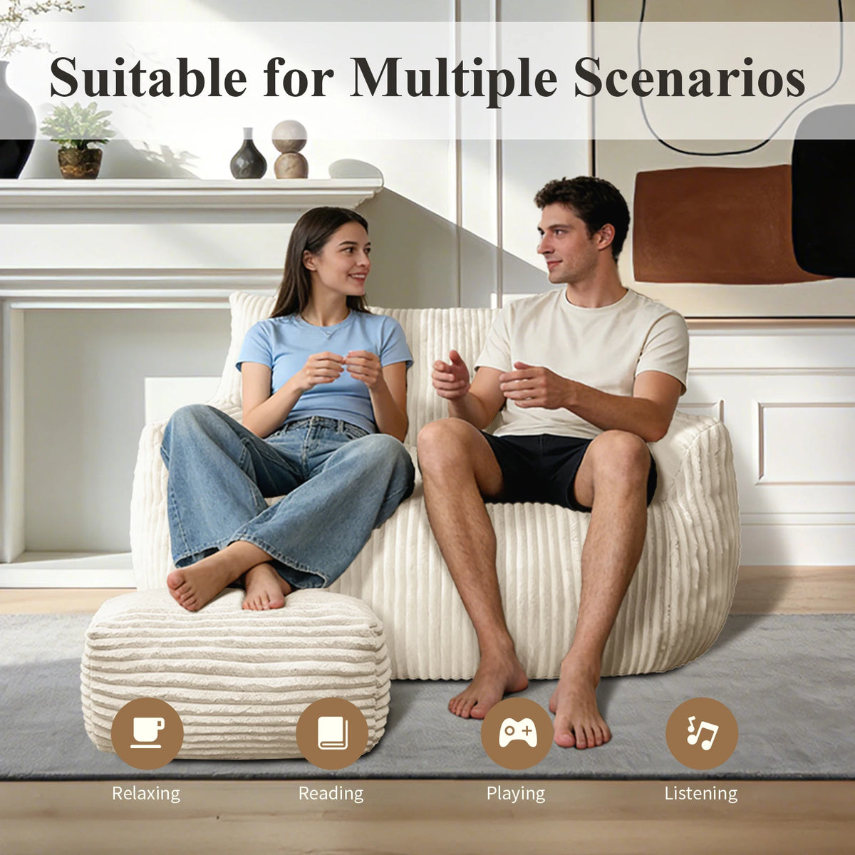 Stuffed-Animal Storage Bean Bag