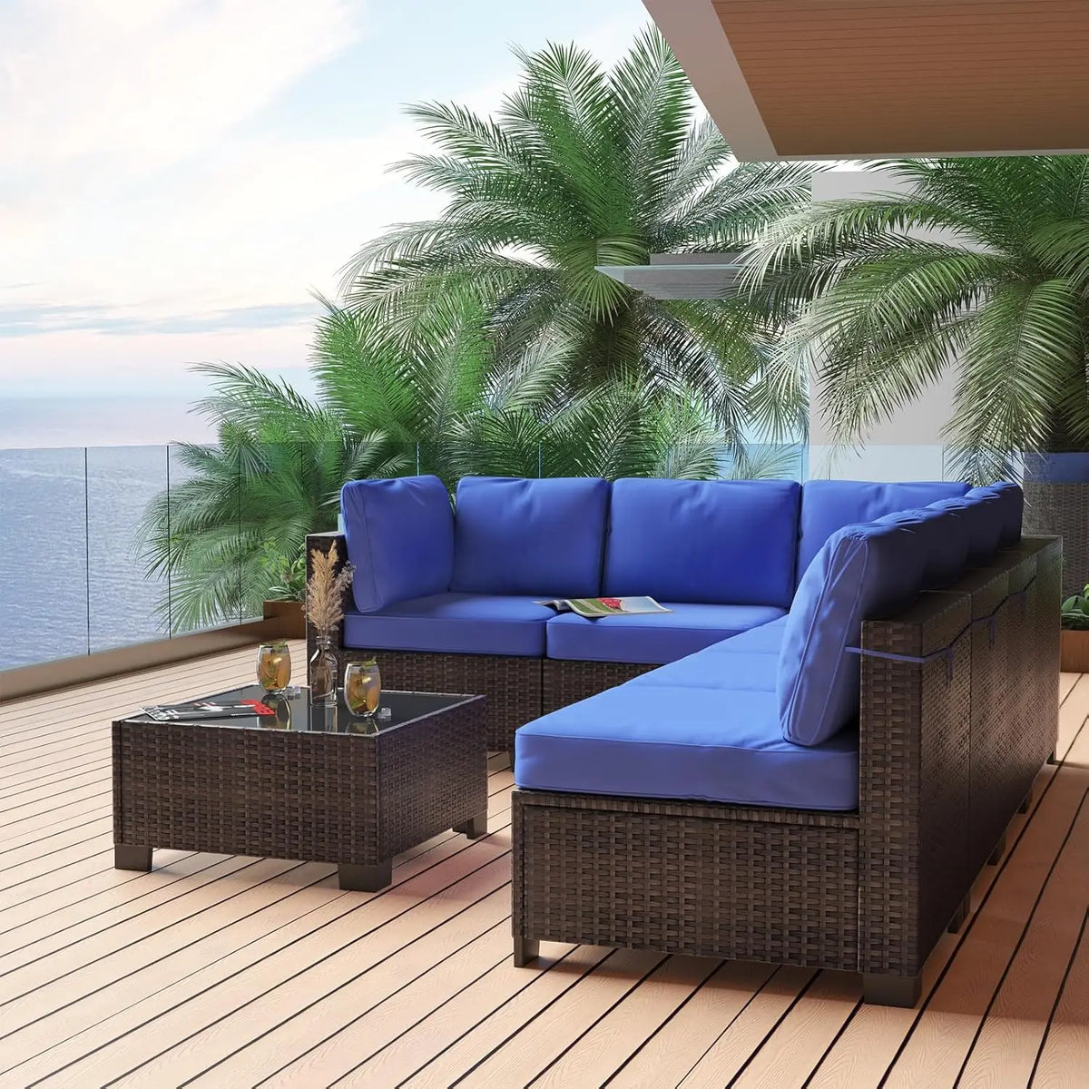 PE Rattan Patio Sectional detail 5