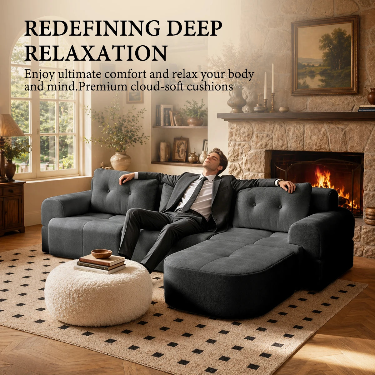 Convertible L-Shaped Sectional