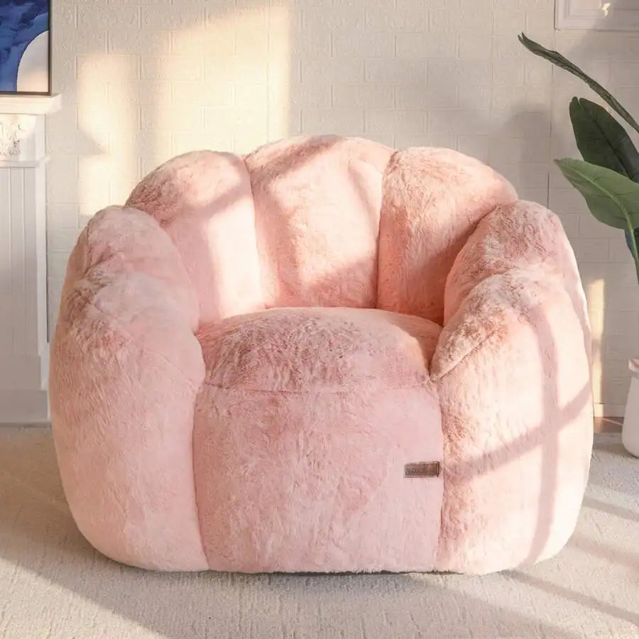 Faux Fur Bean Bag Chair