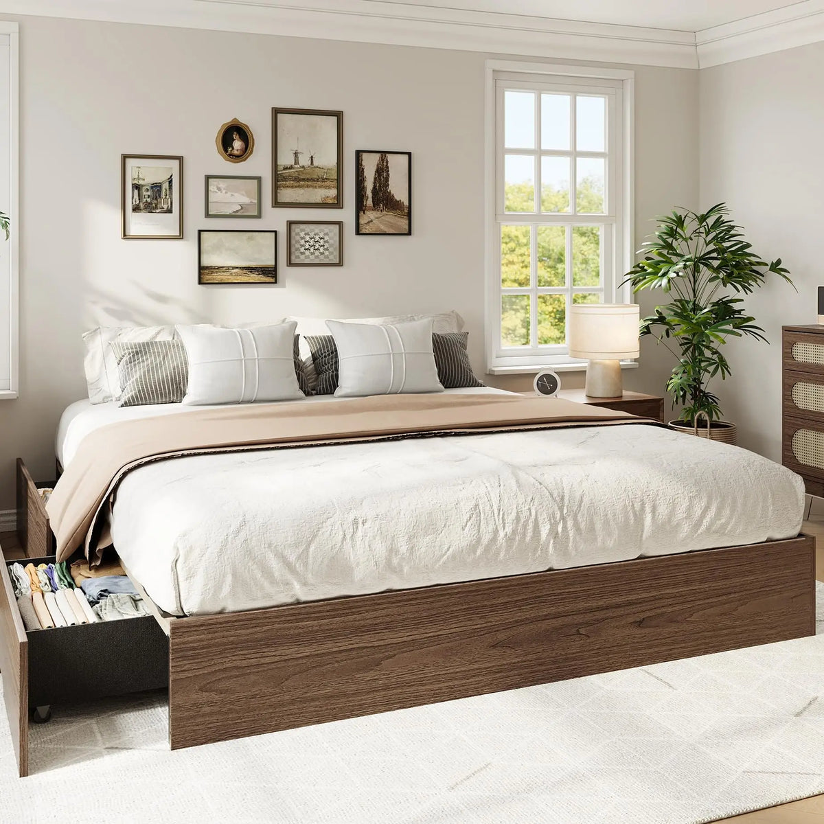 Full Storage Platform Bed