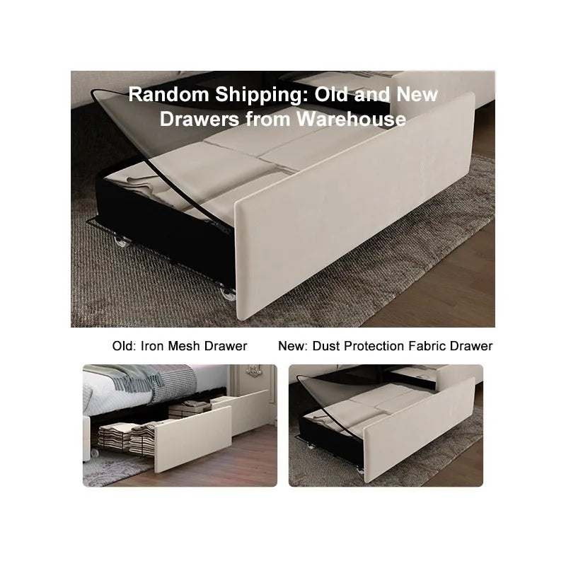 LED Storage Bed Frame detail 5