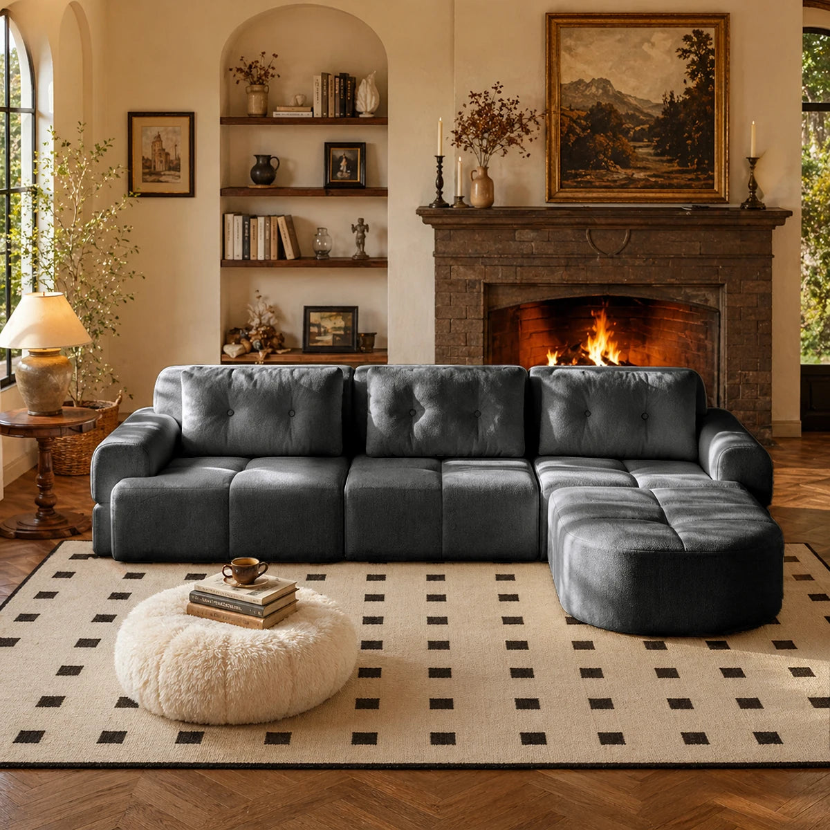 Convertible L-Shaped Sectional