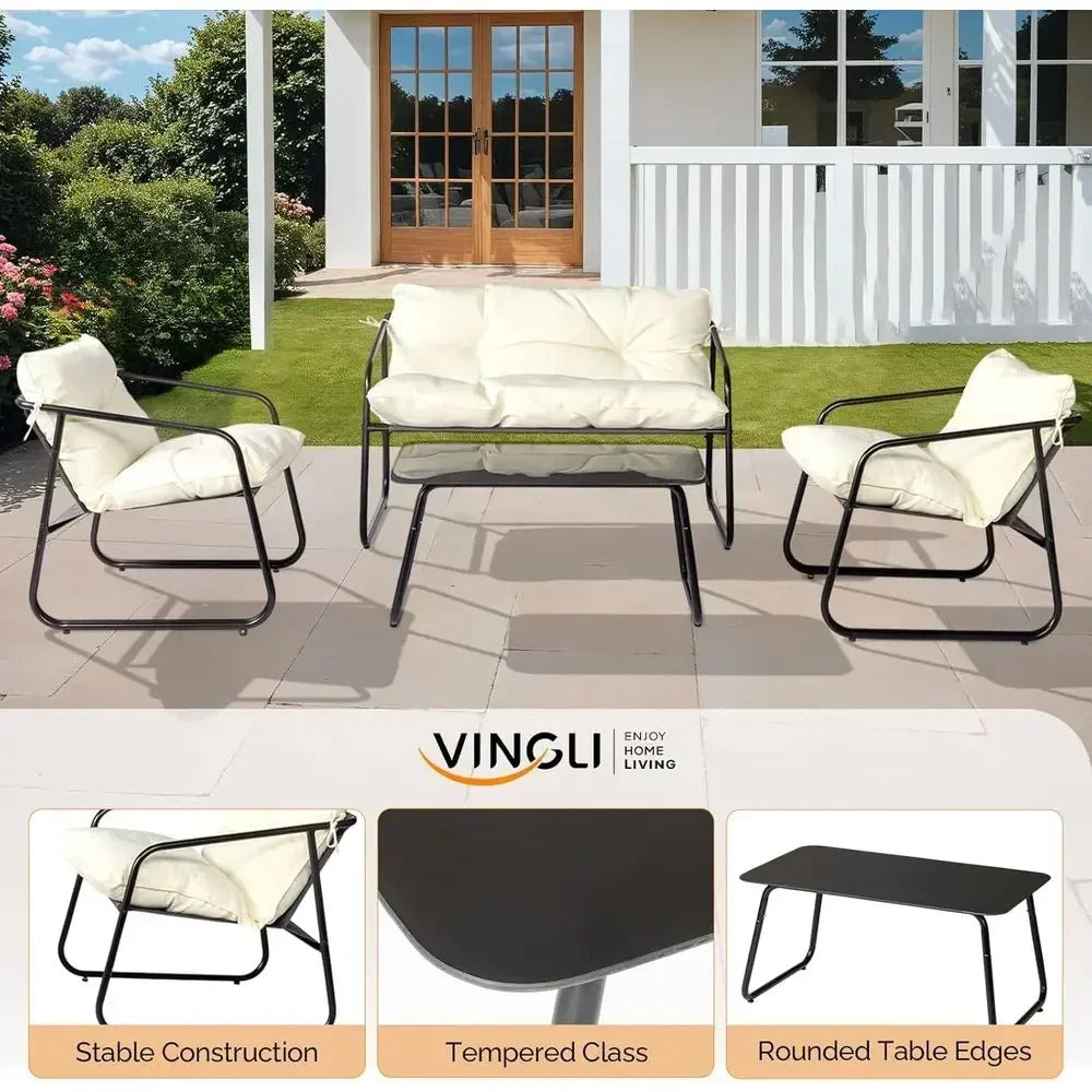 Four-Piece Patio Conversation Set