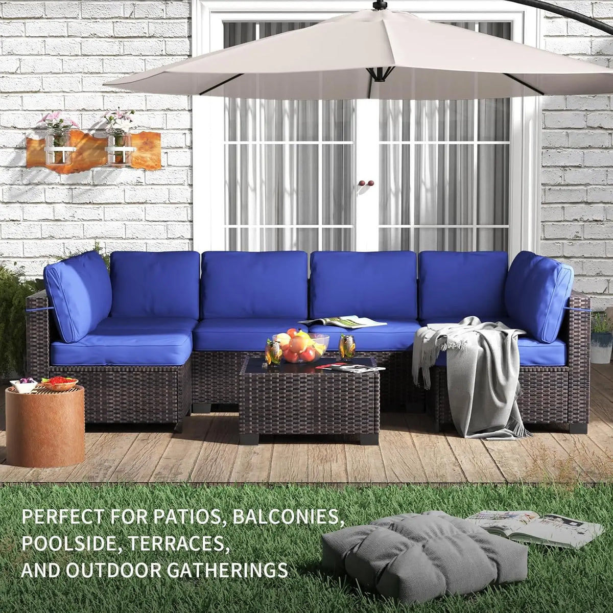 PE Rattan Patio Sectional