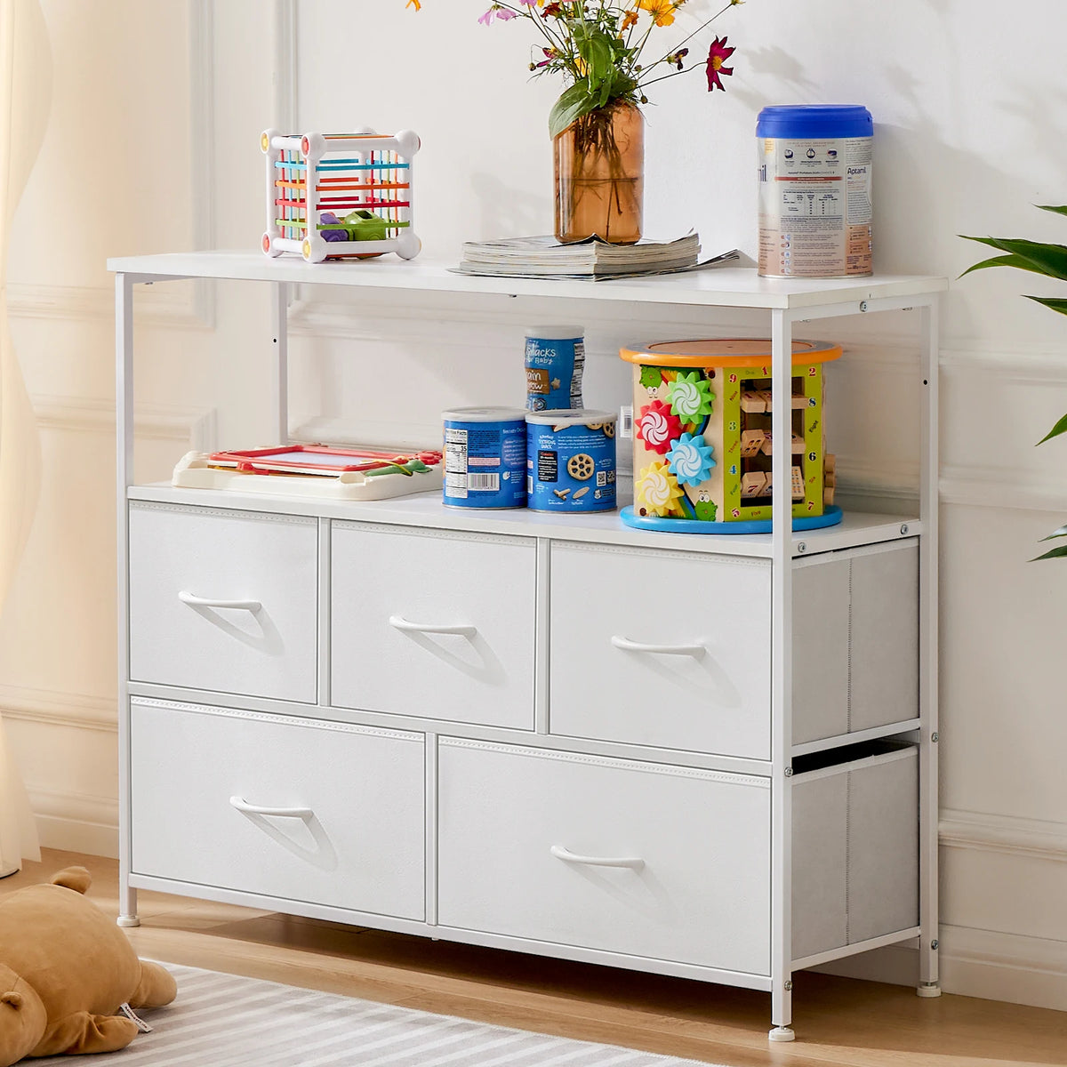 Five-Drawer Media Console