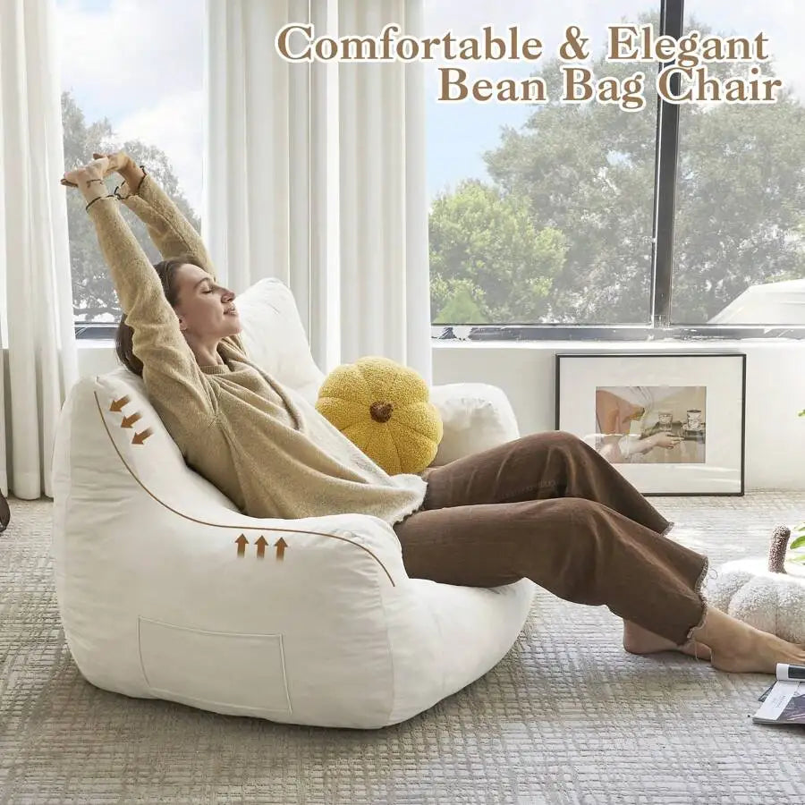 Two-Seat Bean Bag Sofa
