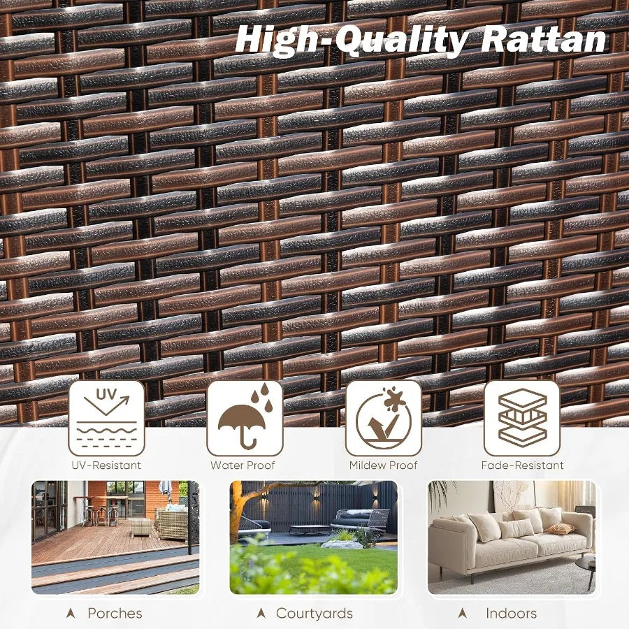 Four-Piece Bamboo Patio Set detail 6