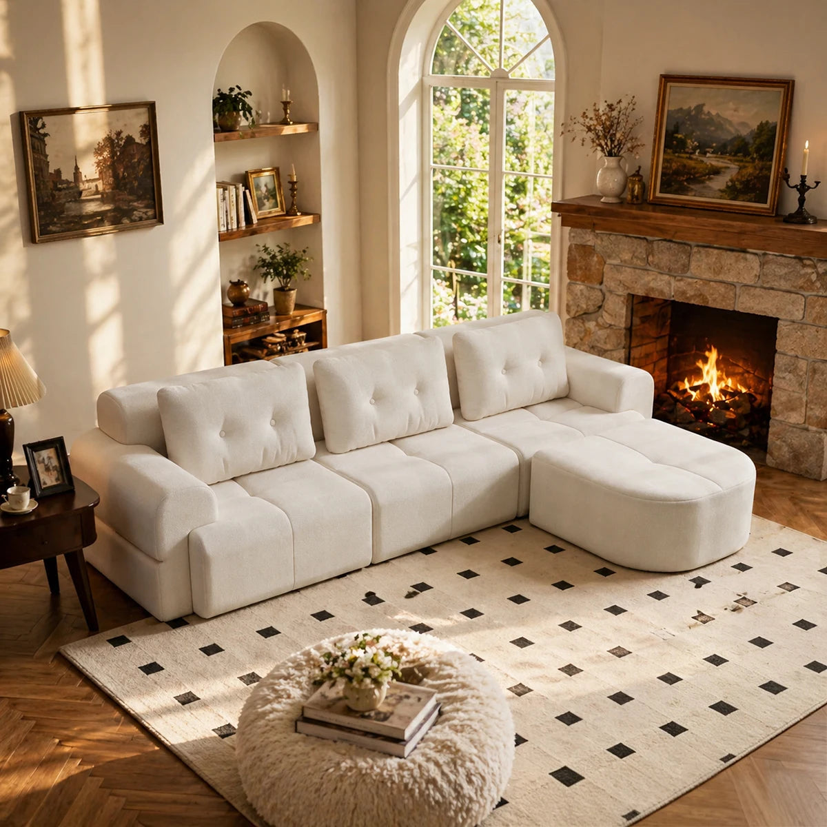 Convertible L-Shaped Sectional