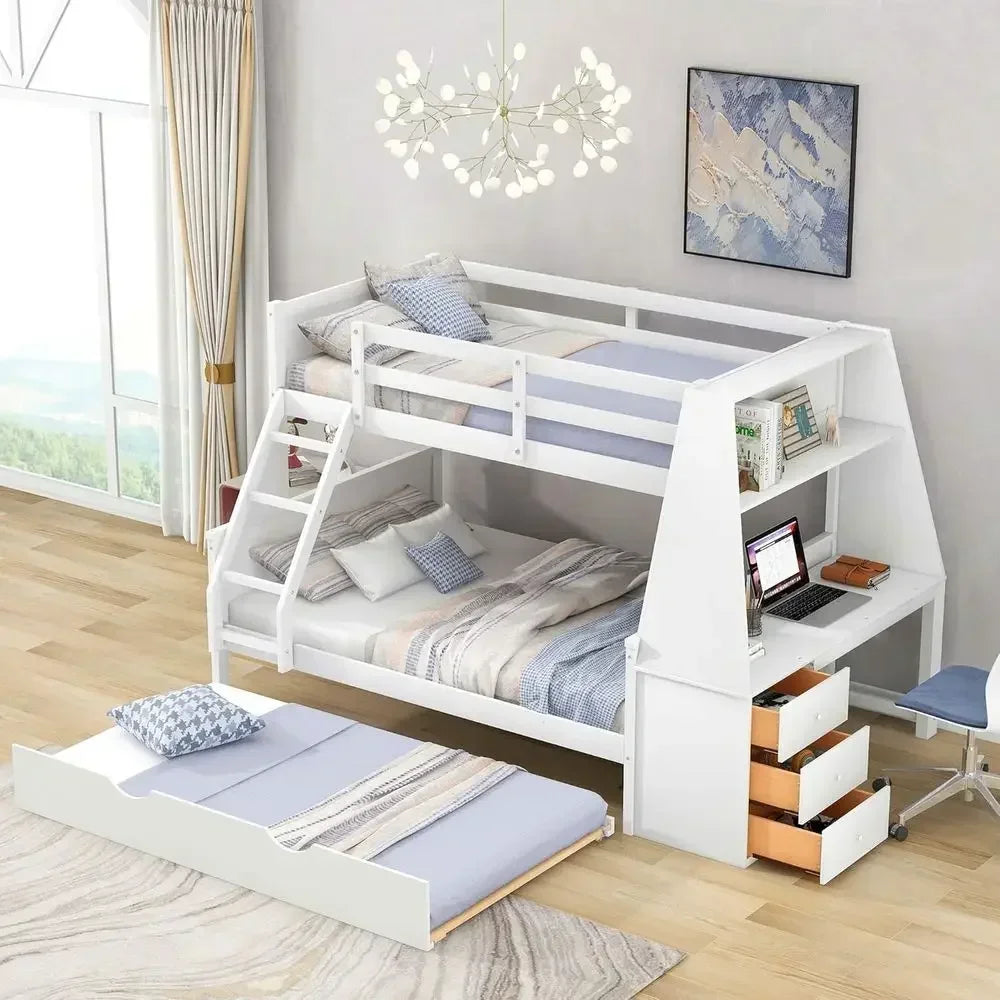 Twin-Over-Full Storage Bunk Bed