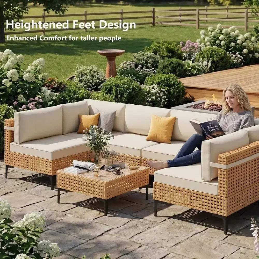 Seven-Piece Patio Sectional detail 7
