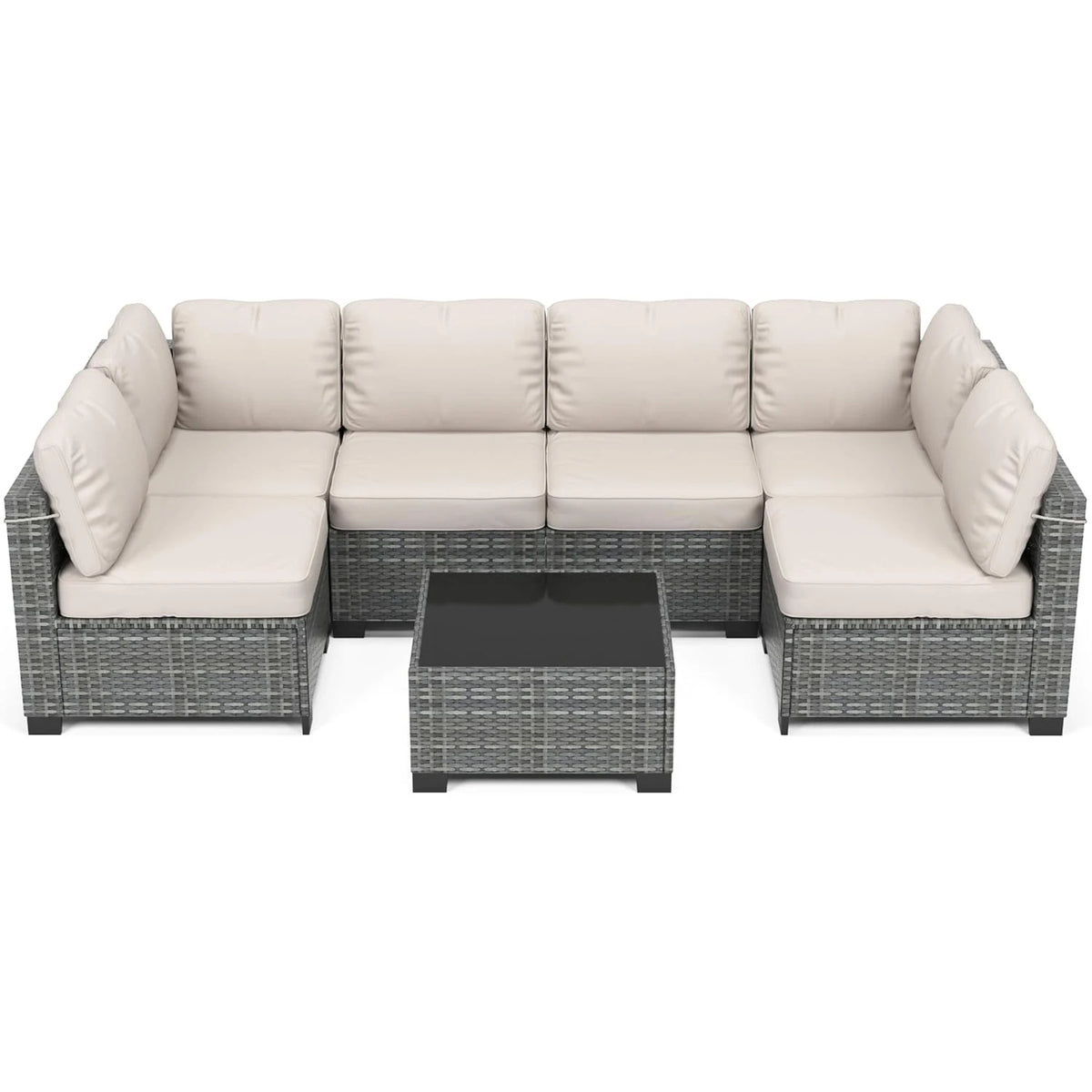 PE Rattan Patio Sectional