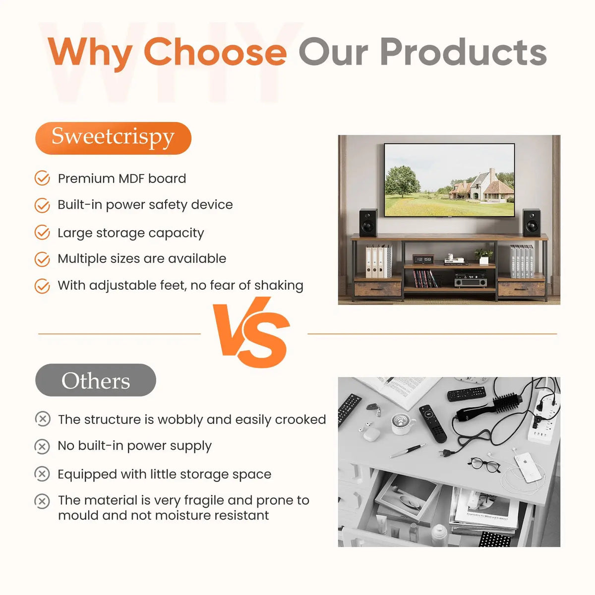 Open-Shelf Media Console