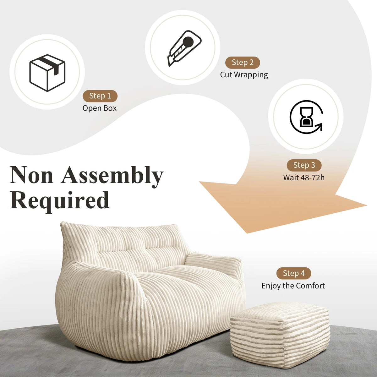 Stuffed-Animal Storage Bean Bag