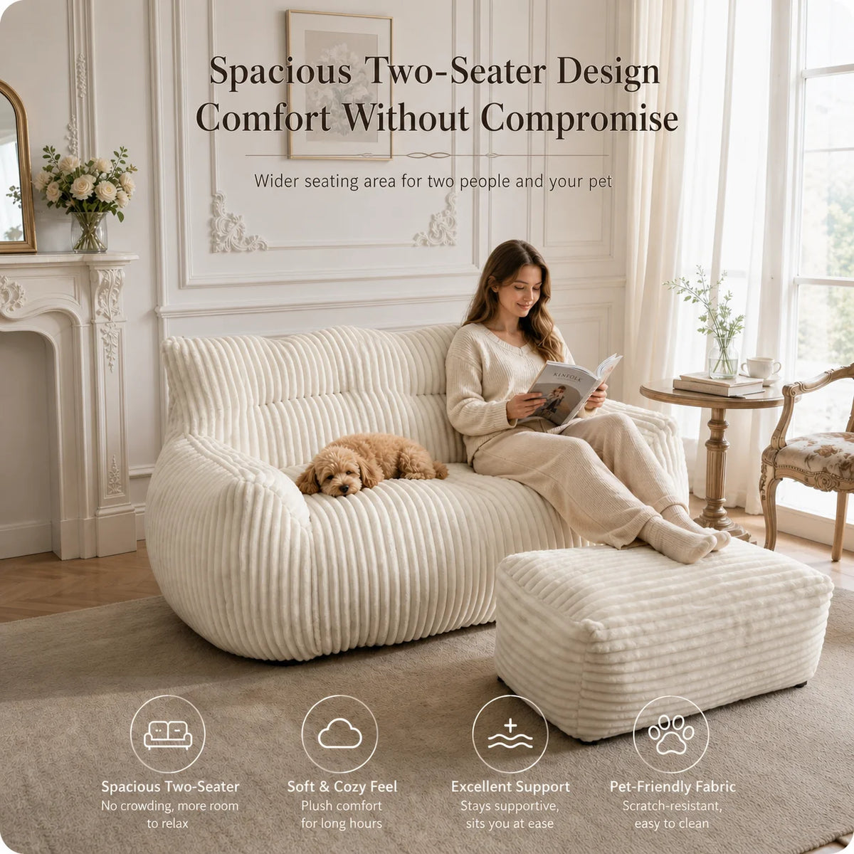 Stuffed-Animal Storage Bean Bag