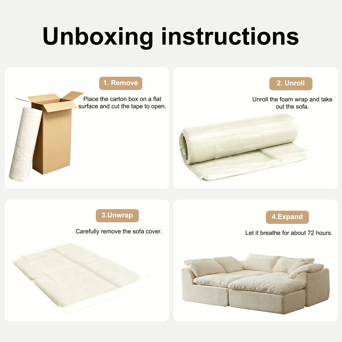 L-Shaped Modular Sectional detail 10