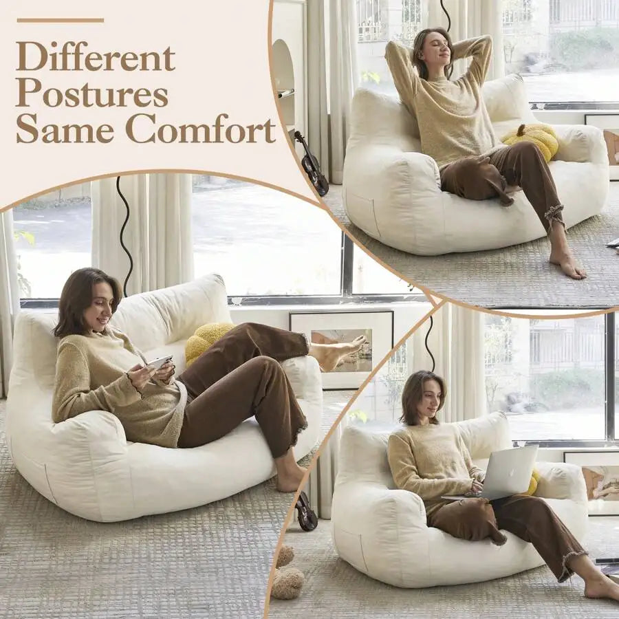 Two-Seat Bean Bag Sofa