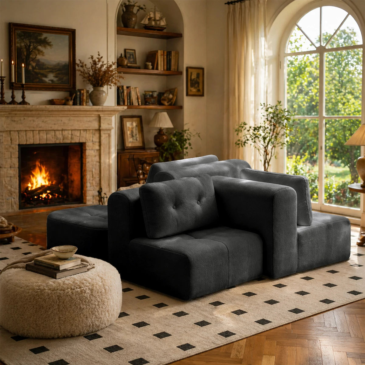 Convertible L-Shaped Sectional