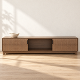 Fluted Wood Media Console