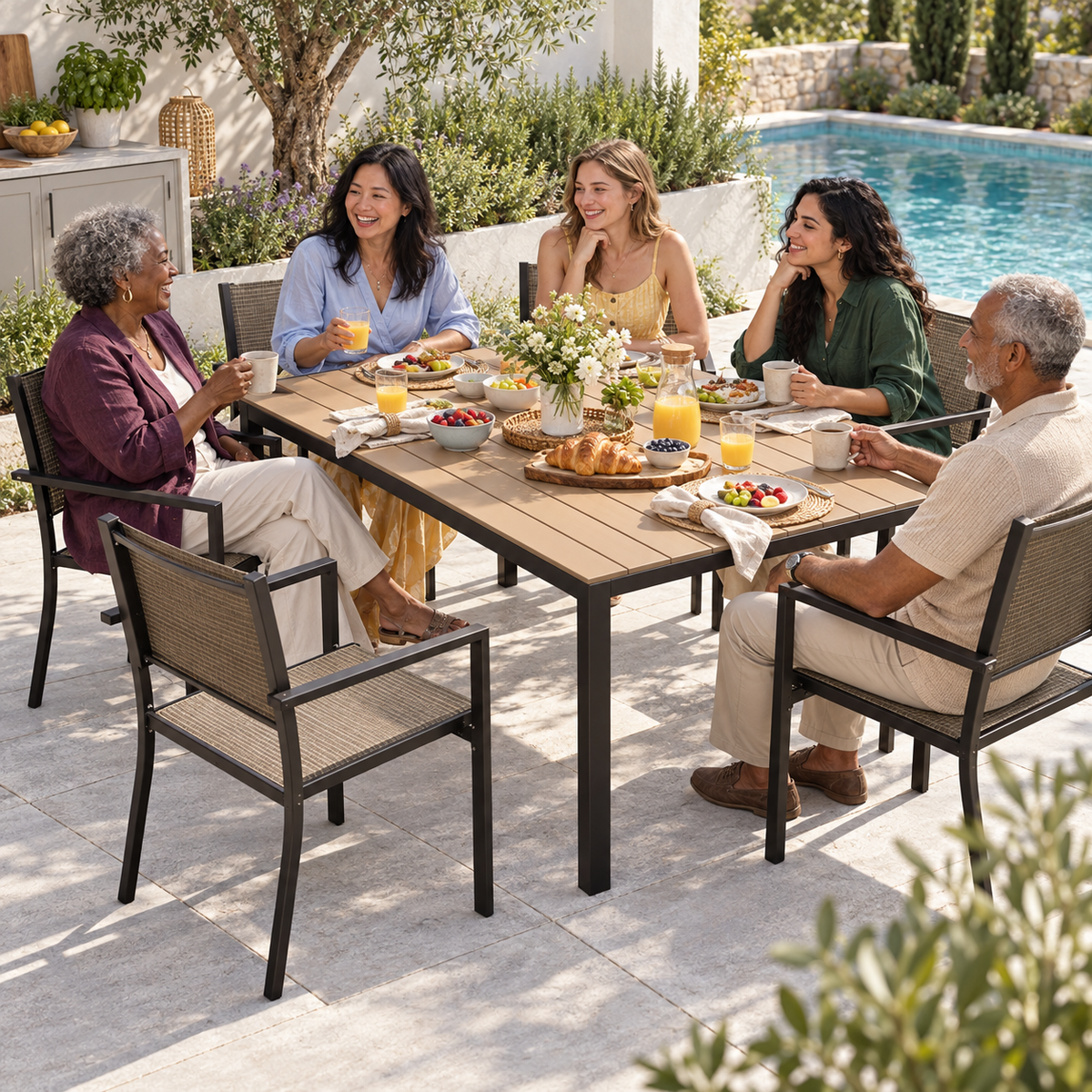 Metal Patio Dining Set