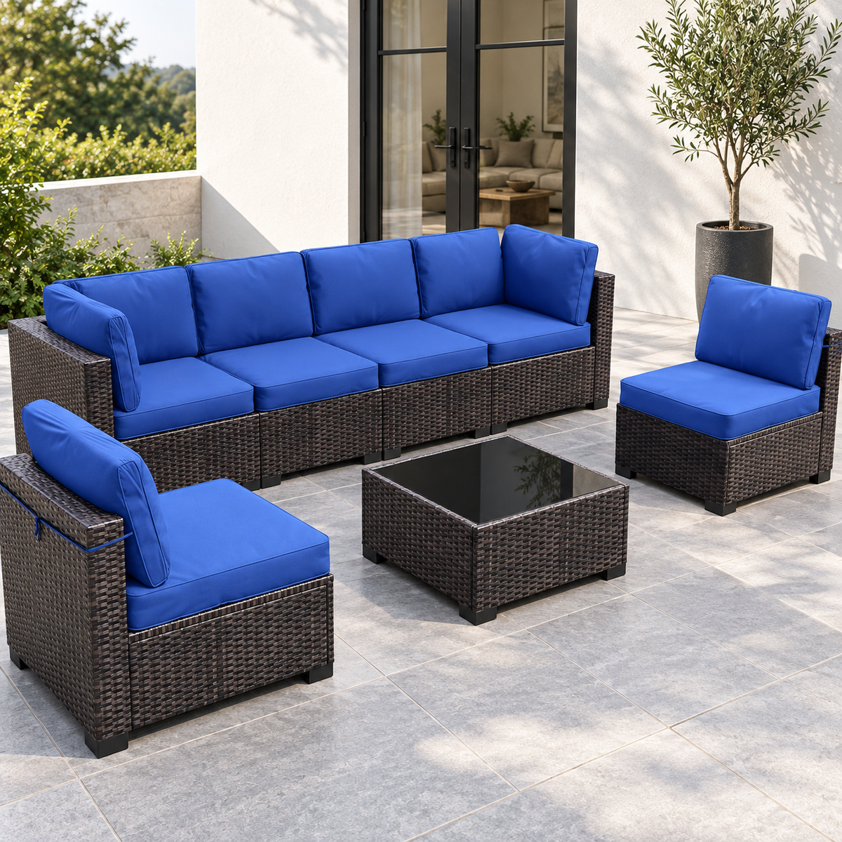 PE Rattan Patio Sectional