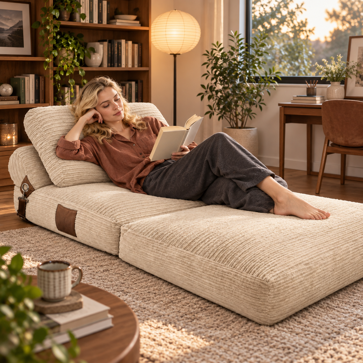 Corduroy Floor Sleeper Sofa