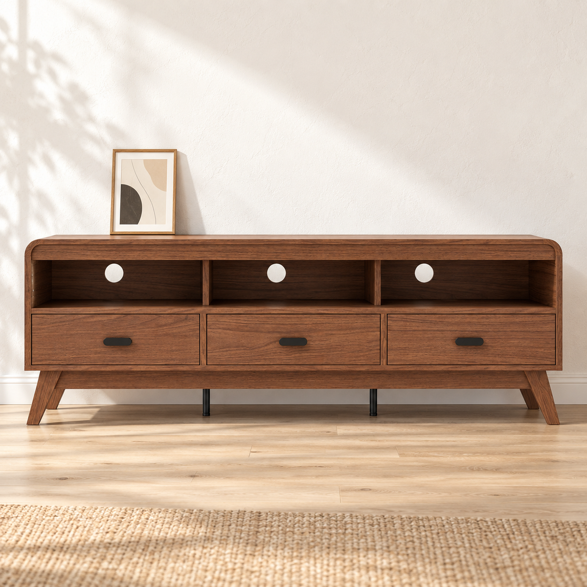 Wood Media Console