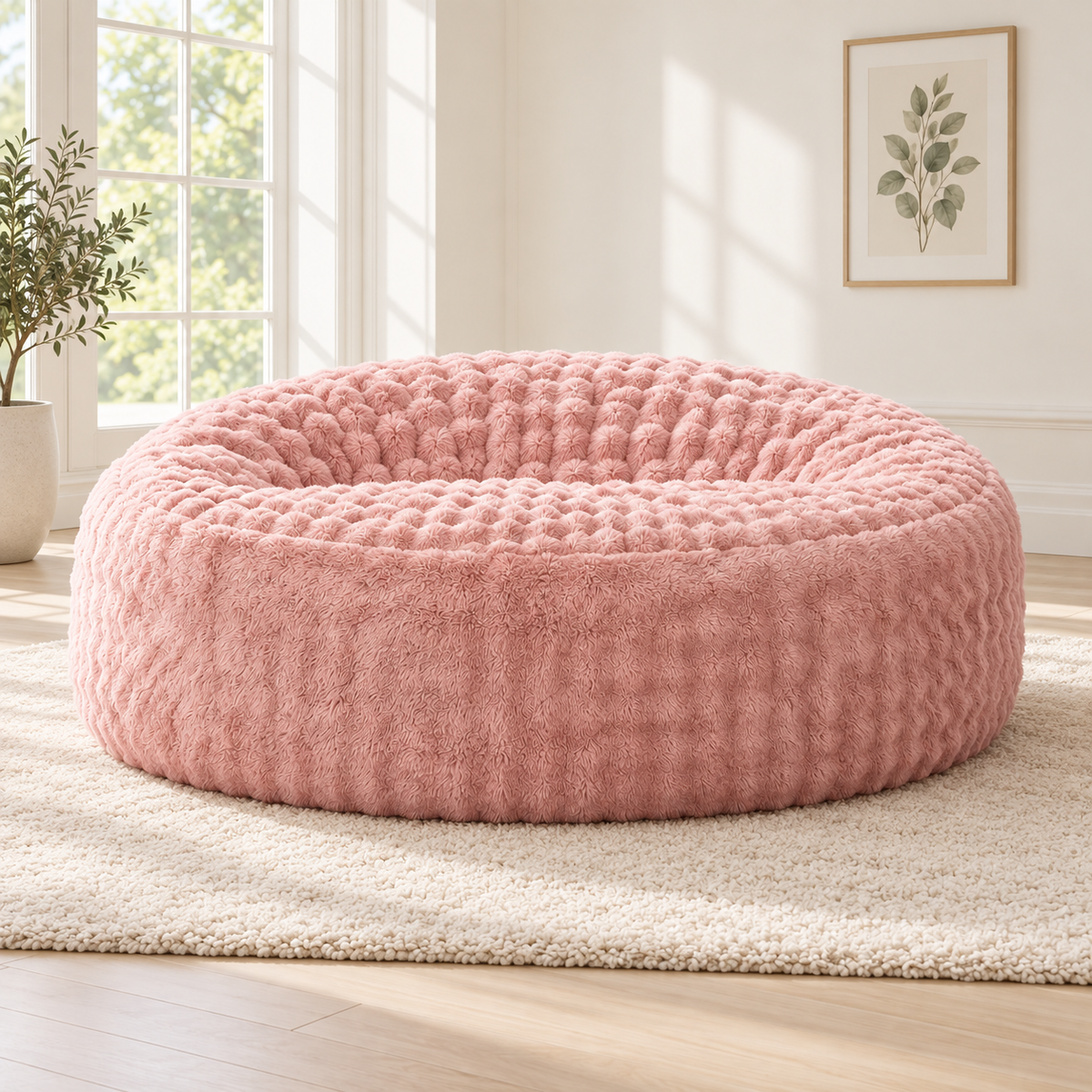 Oversized Faux Fur Bean Bag