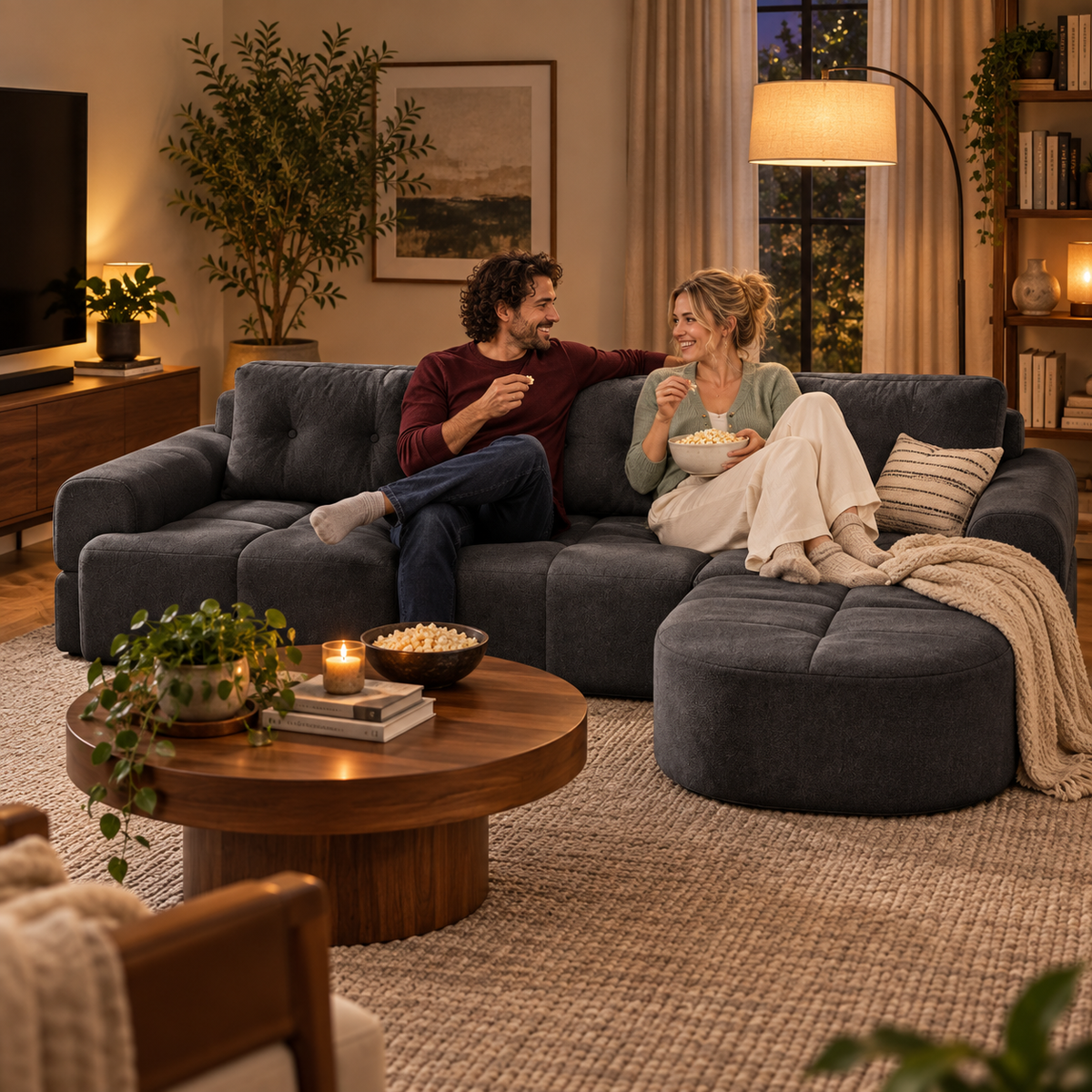Convertible L-Shaped Sectional