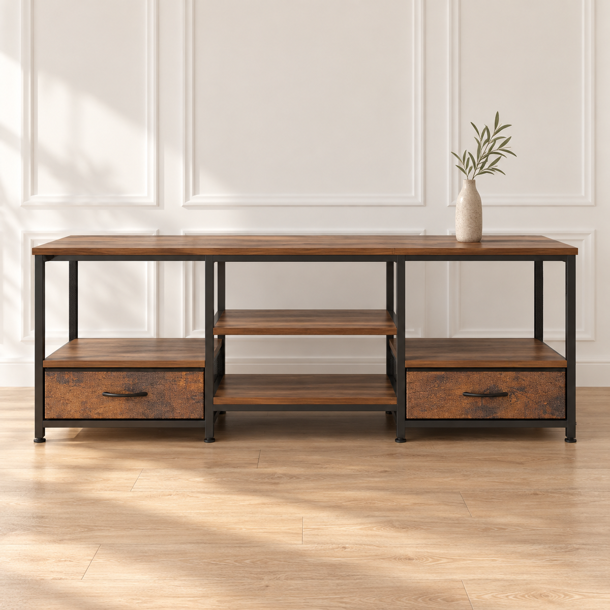 Open-Shelf Media Console